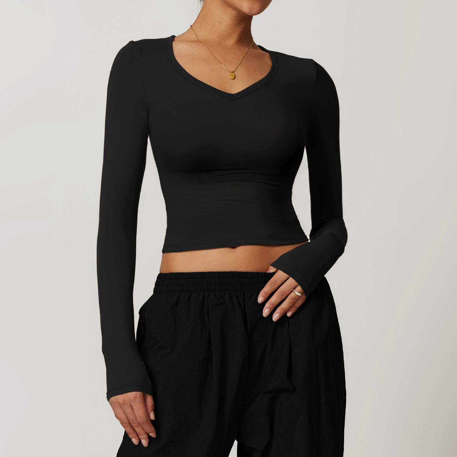 Wholesale Yoga Apparel Long Sleeve - Image 5
